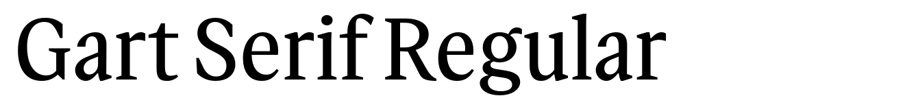 Gart Serif Regular